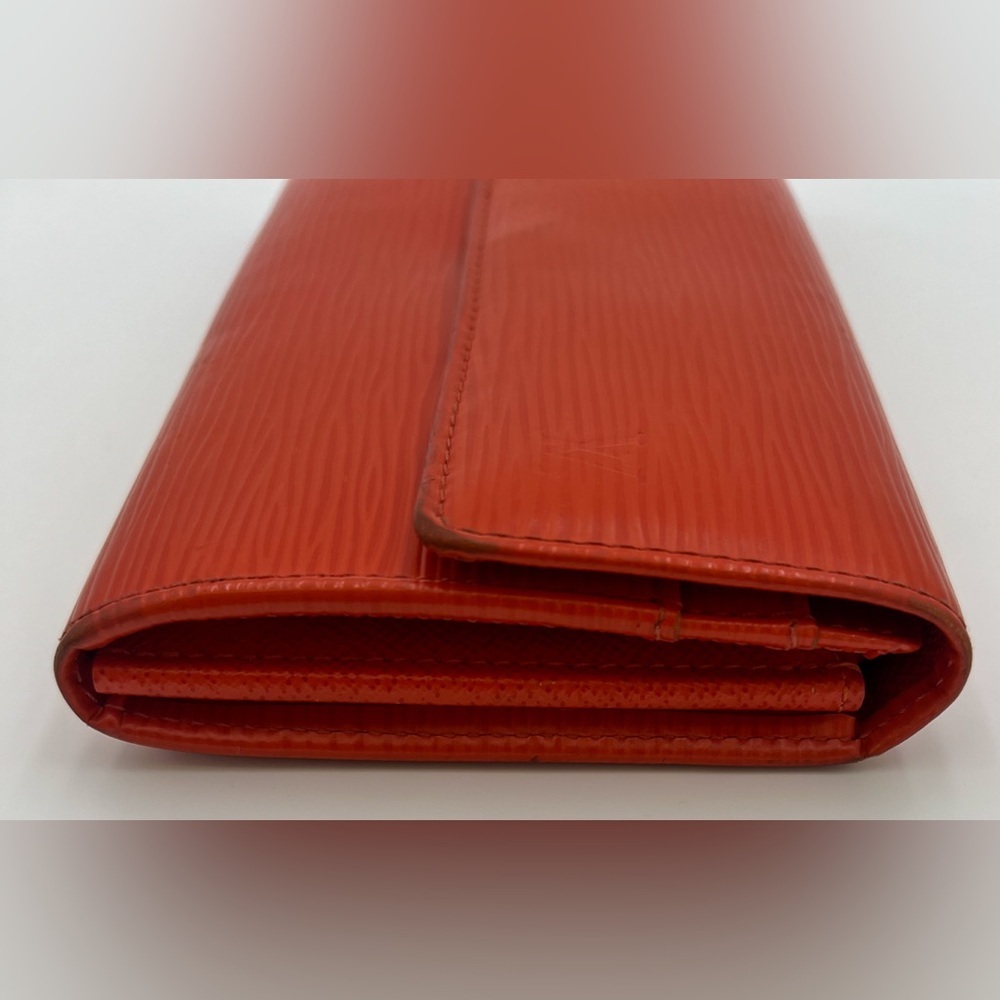 Louis Vuitton Orange Epi Leather Long Wallet - Picture 3 of 4